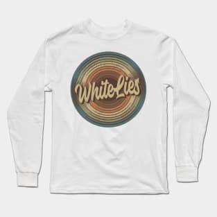 White Lies Vintage Vinyl Long Sleeve T-Shirt